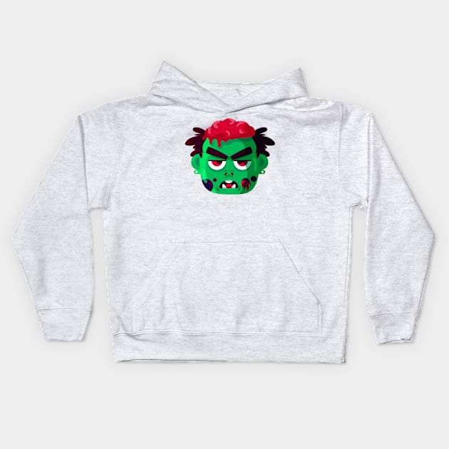 Scary Zombie Kids Hoodie by Mako Design 